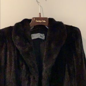 VINTAGE BLACKGLAMA MINK COAT